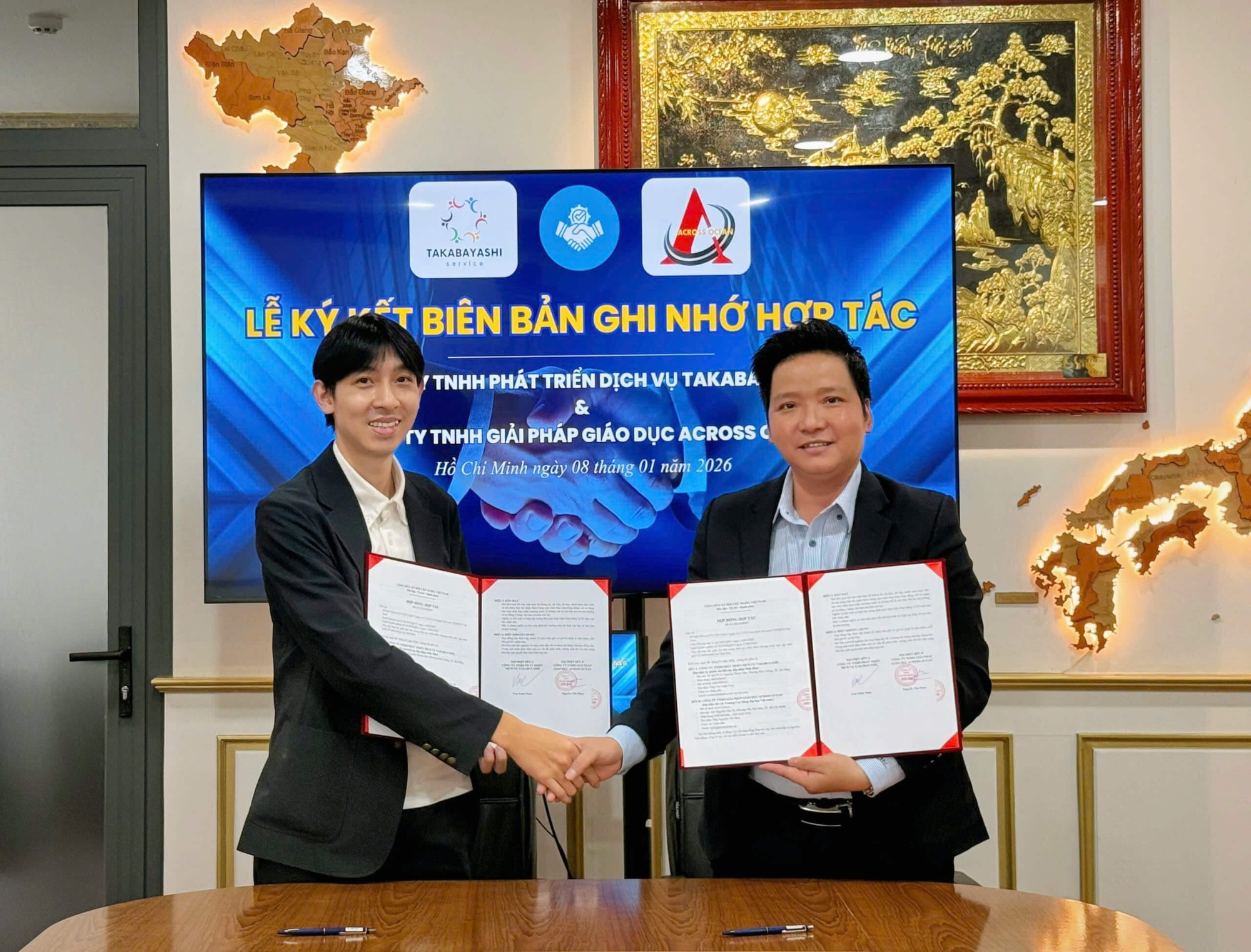 Across Ocean Ký Kết MOU Cùng Công Ty TNHH Phát Triển Dịch Vụ Takabayashi: Mở Rộng Cơ Hội Việc Làm Và Du Học Nhật Bản